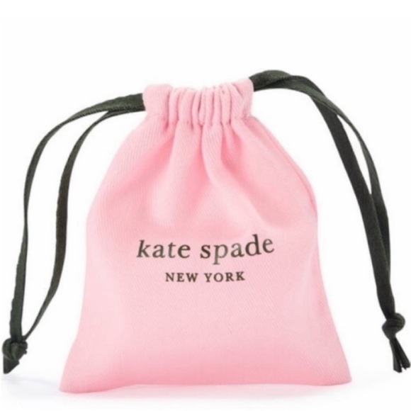 Kate Spade ♠️ Spell It Out Heart Huggie Earrings - Rose Gold - Picture 5 of 6